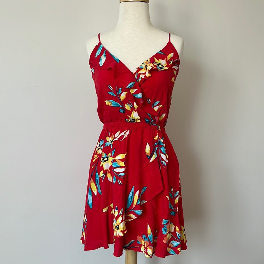 Express Tropical Mini Dress